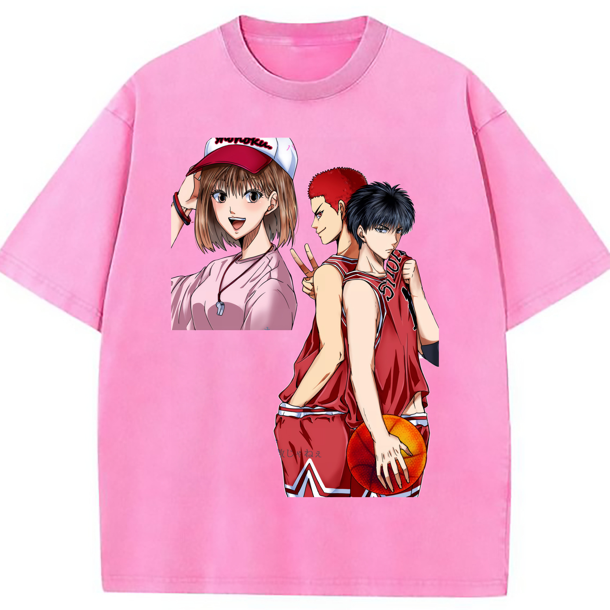 （画像用） SLAM DUNK／スラムダンク 綿100% ヴィンテージ風 半袖Tシャツ（フロントプリント）